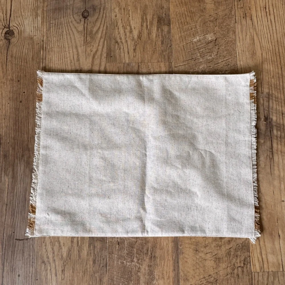 Threshold Studio McGee 2pk Basket Tan Plaid Placemats